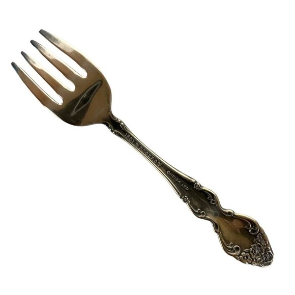 Oneida 1881 Rogers Baroque Rose Silverplate Baby Fork Discontinued Pattern - Picture 2 of 4